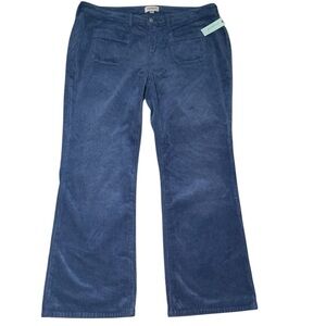 Pilcro Icon Blue Flare Corduroy Mid-Rise Edition sz 16 W